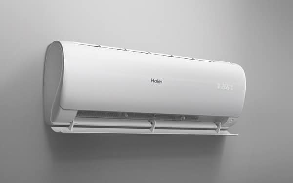 Tông màu trắng giúp điều hòa Haier dễ dàng hòa hợp với mọi không gian