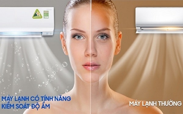 Sử dụng máy lạnh có chức năng bảo vệ da, kiểm soát độ ẩm