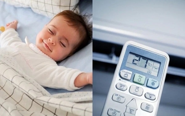 Khi sử dụng điều hòa cho trẻ sơ sinh cần chú ý kỹ càng hơn