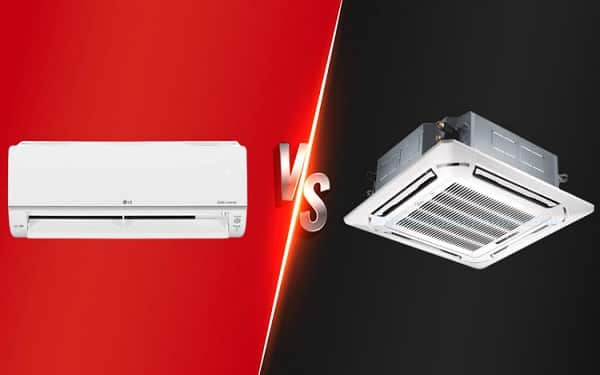 Xét về thiết kế của điều hòa âm trần và điều hòa treo tường