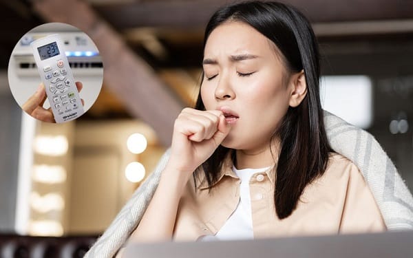 Không thông gió phòng điều hòa cũng là một nguyên nhân phổ biến gây đau họng