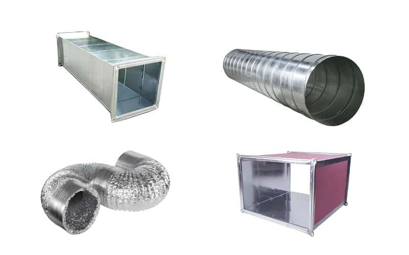 Phân loại ống dẫn gió máy lạnh theo hình dạng