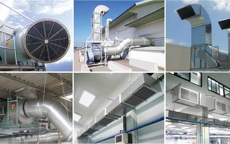 Ống gió máy lạnh được ứng dụng đa dạng trong nhiều mô hình công trình